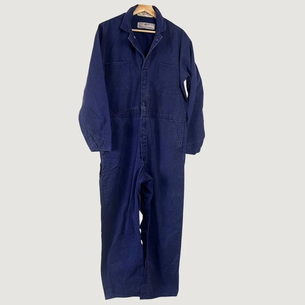 Red Kap Mens 42 Rg Blue Workwear Coveralls Mechanic Suit Jumpsuit Michael Myers
